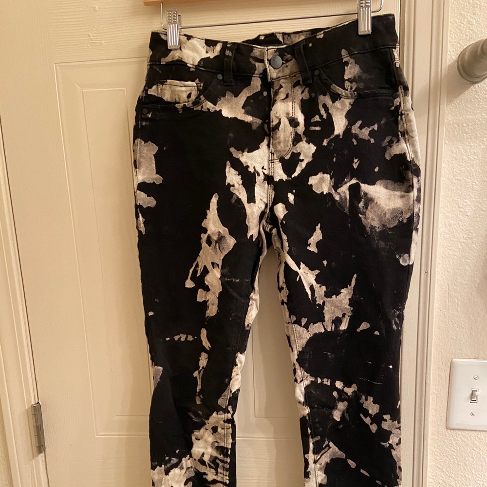 Bleach tye dye jeans